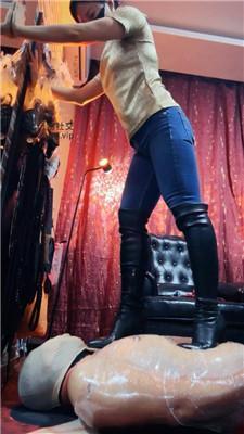 【冷颜】高跟长靴踩踏/保鲜膜捆绑/鞋抽耳光 bf49806