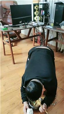 【九创】双S-囚禁狗笼-棉袜脚踩 JS250327-42