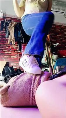 【美柠】贝壳头玉足踩-牛仔裤坐脸 bf52921