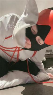 【绝美兔女王】跪舔脏长靴臭白袜/捆绑踩踏