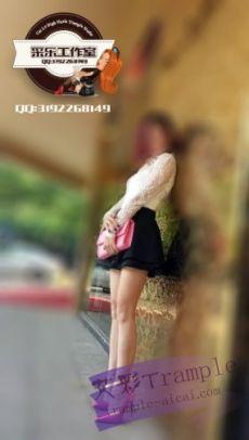 宝儿浅口露趾缝细高跟全体重踩踏