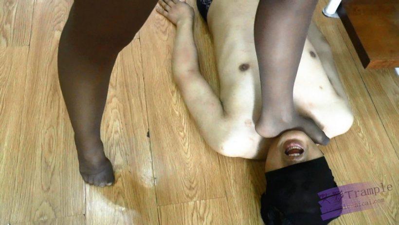 phoenix 水晶高跟灰丝重度踩踏