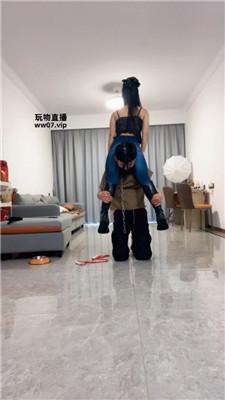 【南月女神】长靴踩踏-狗链遛狗-骑马骑脖 JS250317-1