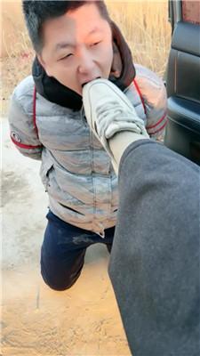 【梦露】五花大绑-户外强迫舔脏鞋 JS250116-9