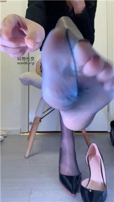 【木万】黑丝脚高跟胯下    250219-16