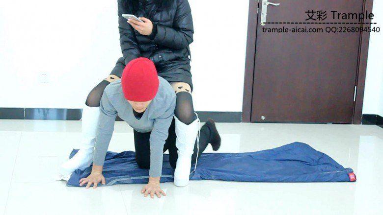 甜美媛媛女主白靴子调教马奴骑乘虐踩！