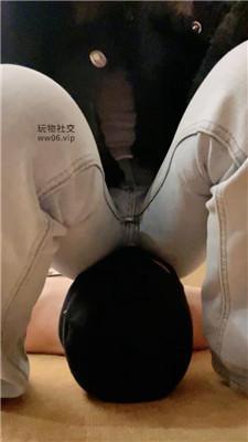 【小凤梨】毛拖鞋捂臭脚虐狗/骑马转胯 JS250104-5