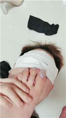 【皮皮】长靴捂了一天的黑棉袜虐男友 bf49609