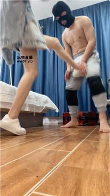 【沐沐大大】舔脏小白鞋/藤条鞭打 JS250308-1