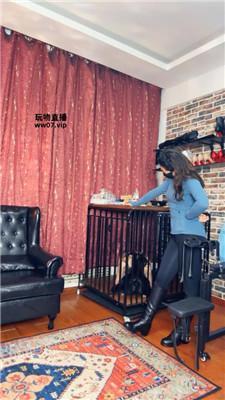 【冷颜】母畜-囚禁狗笼羞辱虐  JS250413-10