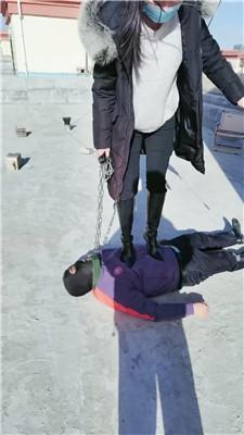 【斯羽情侣主】户外狗链拴狗虐【双视角版】  JS250329-6