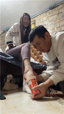 【艾斯】沉浸式-原味白袜玉足恋足狂舔 JS250105-11