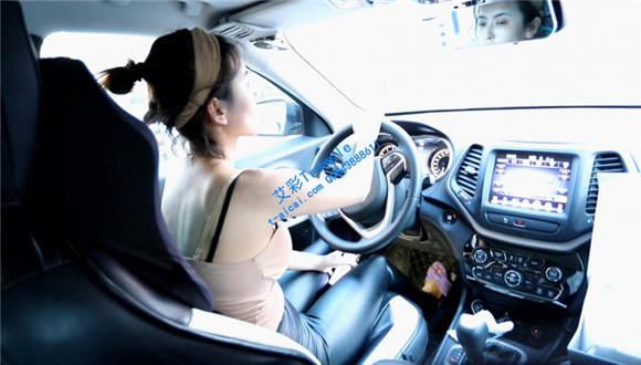 【冰时代】彤彤凉鞋丝袜开车踩油门