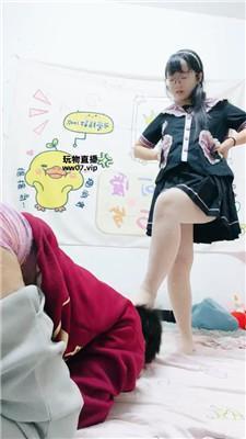 【木木】挑战藤条鞭打-骑狗背【双视角版】 JS250409-20