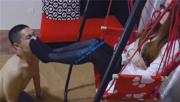 【PSLZ】舔玥婷的旧黑棉袜