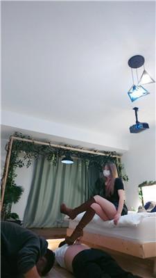 【淡颜】兄弟奴-高跟长靴踩踏/狠抽耳光 JS250124-4