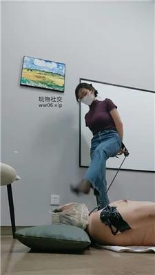 【喵酱紫】捆绑雪地靴黑丝-捆绑虐 JS250119-19