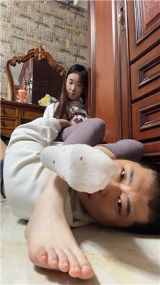 【艾斯】沉浸式-原味白袜玉足恋足狂舔 JS250105-11