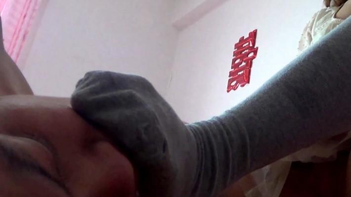 【冰时代】中筒袜裆上跑步舔靴底