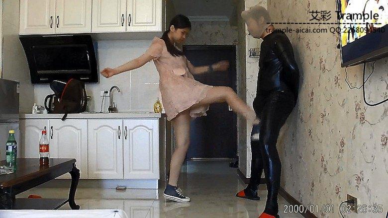 大二学生帆布棉袜虐裆