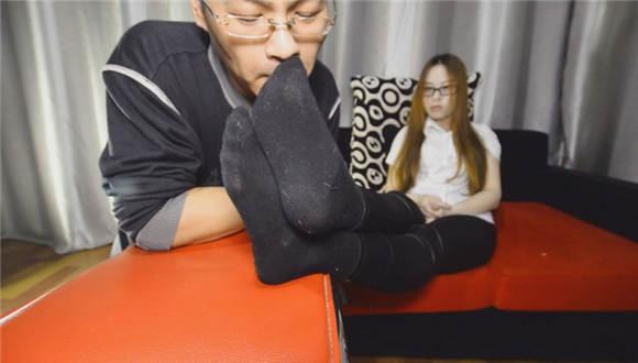 【PSLZ】玥婷白衬衫黑袜子