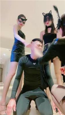 【艾琳】3S-丝袜塞嘴-高跟全体重踩踏/虐打/骑马