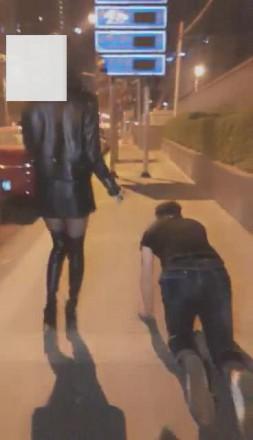 【VIVI】超刺激！午夜遛人形犬