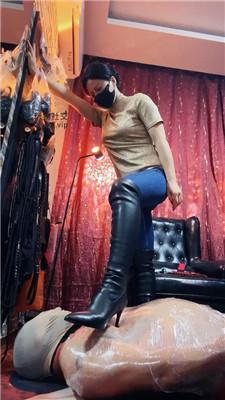 【冷颜】高跟长靴踩踏/保鲜膜捆绑/鞋抽耳光 bf49806