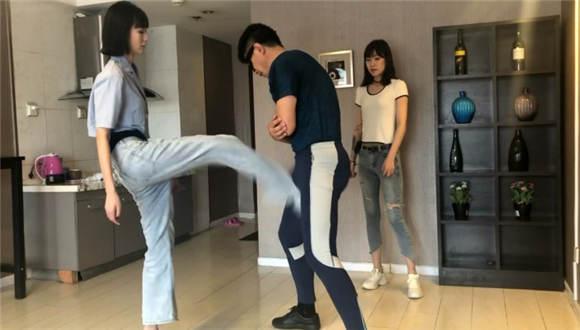 怒惩夜跑搭讪男