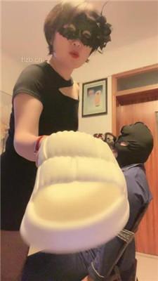 【塞拉女王】捆绑拖鞋连环抽耳光