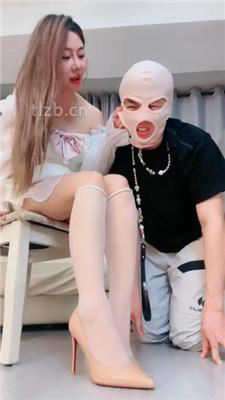 【一茶】漂亮主播S-高跟白色诱惑调