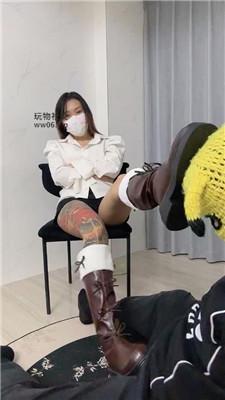 【Qi7】纹身小妹-重度虐乳/超臭长靴气味辱 JS250105-6