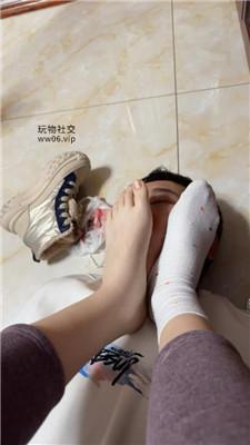 【艾斯】沉浸式-原味白袜玉足恋足狂舔 JS250105-11