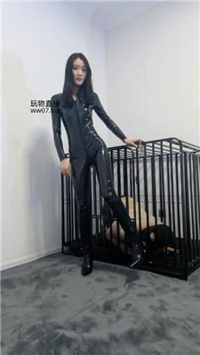 【木万】皮衣女神-连环耳光/高跟长靴踩/囚禁狗笼 bf50839