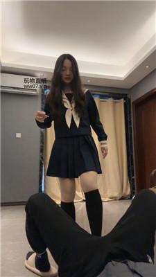 【狗哥】日系女神-转胯狗爬/踢裆/皮鞋及膝袜踩 bf50720