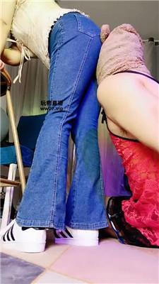 【美柠】贝壳头玉足踩-牛仔裤坐脸 bf52921