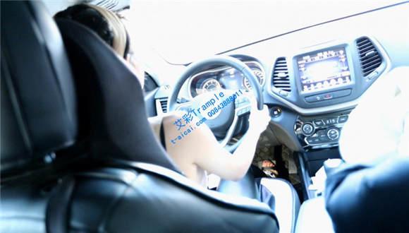 【冰时代】彤彤凉鞋丝袜开车踩油门