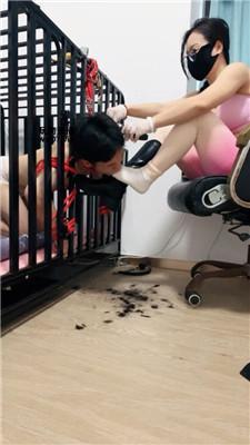 【南月女神】口球塞嘴-捆绑囚禁狗笼 JS250324-3