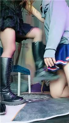 【美柠】圣水泡丝袜/长靴黑丝胯下羞辱 JS250118-6