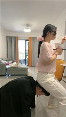 【薇薇】物化家具奴-伺候主子用餐 JS250322-5