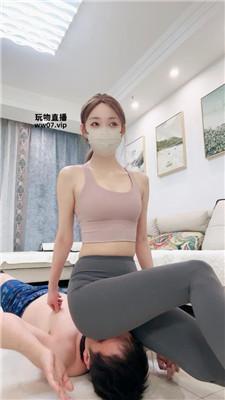 【楚楚】瑜伽女神S-运动鞋白袜踩踏踢踹 bf51233