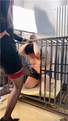 【阿晴】囚禁狗链/强制滴蜡/口球塞嘴 JS250306-27