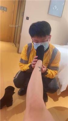 【盖洛】惩罚迟到的外卖员-短靴原味黑棉袜