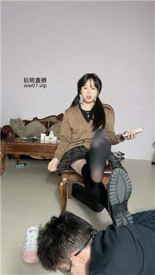 【奶豆包s】可爱学生主-头顶粉鞋/皮鞋羞辱 bf50789