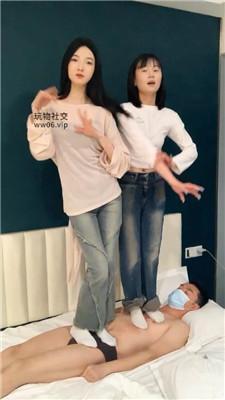 【千千】双S-高跟+小白鞋+白袜全体重踩踏 bf49371