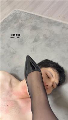 【美酱】重度鞭打/黑丝高跟长靴踩 JS250309-32