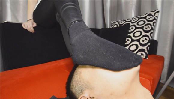 【PSLZ】玥婷白衬衫黑袜子