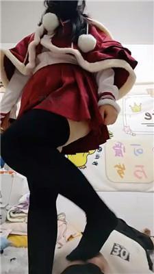 【广西木木】可爱洛丽塔及膝袜踩虐/喂圣水/舔卫生巾 JS250106-59