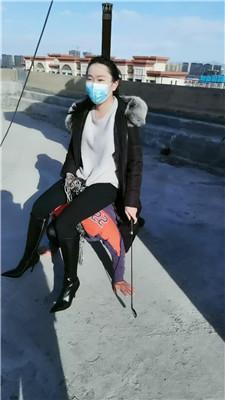 【斯羽情侣主】户外狗链拴狗虐【双视角版】  JS250329-6