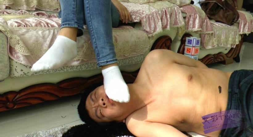 丝儿 原味白袜脚责罚脚奴